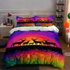 Deer, Sunset, Colorful. Bedding Duvet Cover Sets Duvet Covers Pillowcases Gifts (1 * Duvet Cover 2 * Pillowcases, Without Duvet Insert)