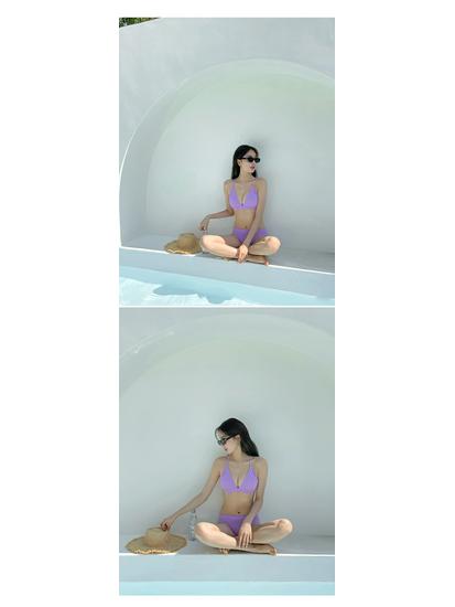 New Hot Onsen High-Waist Women’s Split Bikini - Special Fabric Swimsuit