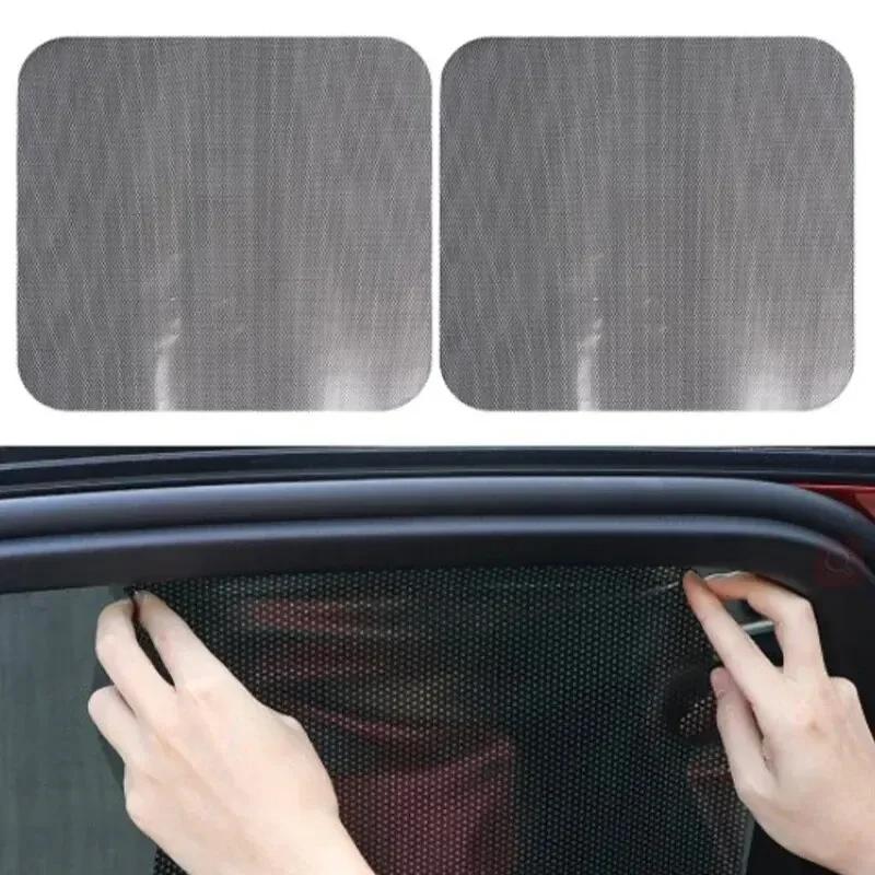 2Pcs Car Sunshade Electrostatic Stickers UV Protection Universal Auto Window Static Decals Sun Block Sticker