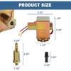 12V Universal Electric Fuel Pump EP014 For Metal Solid Diesel or Petro 4-6 PSI EP-014