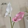 EVA Material Flowers Artificial Calla Lily Flowers, Flexible Branches Realistic Faux Flower, Soft Touch Fake Lilies for Home Wedding Decor Single Stem