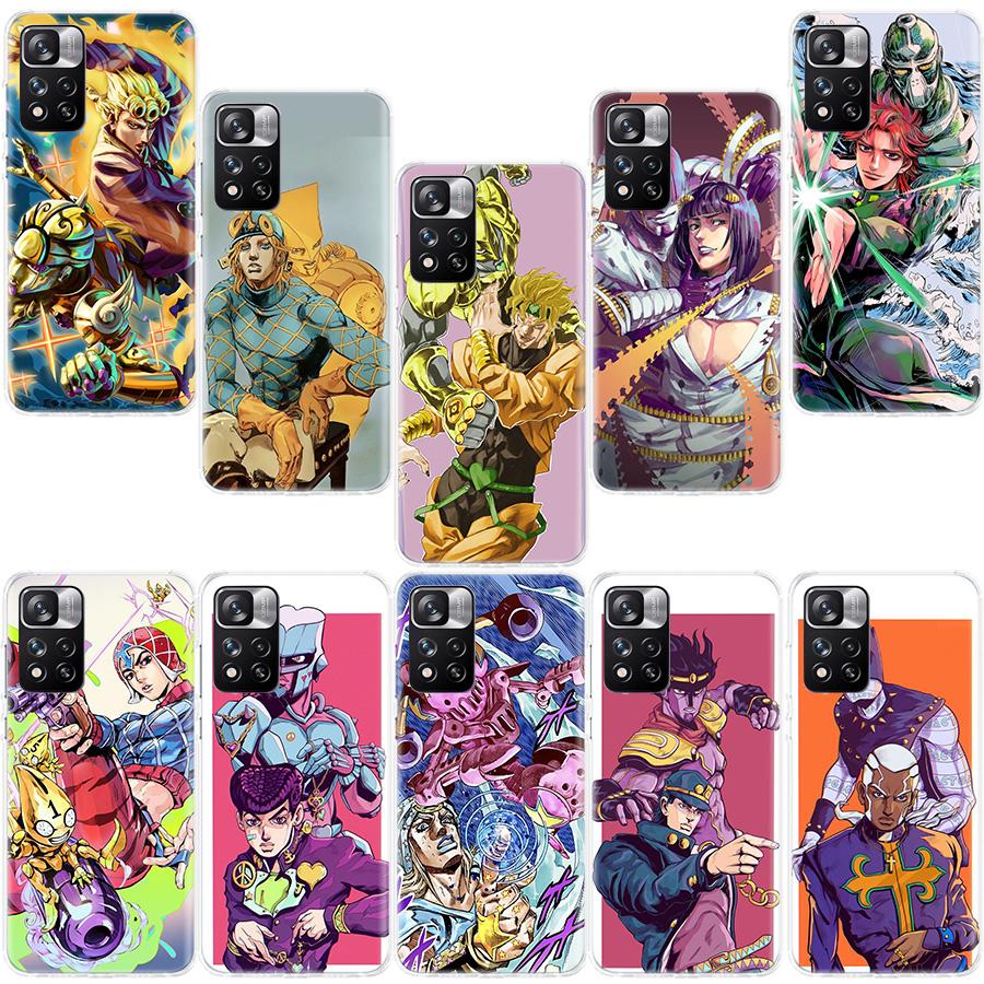 JoJo Kira Yoshikage Killer Queen Phone Case For Redmi Note 13 12 Pro Plus 14 15 Pro 5G 11 11T 11E 11S 10 Pro 10S 9 9S Cover Cell