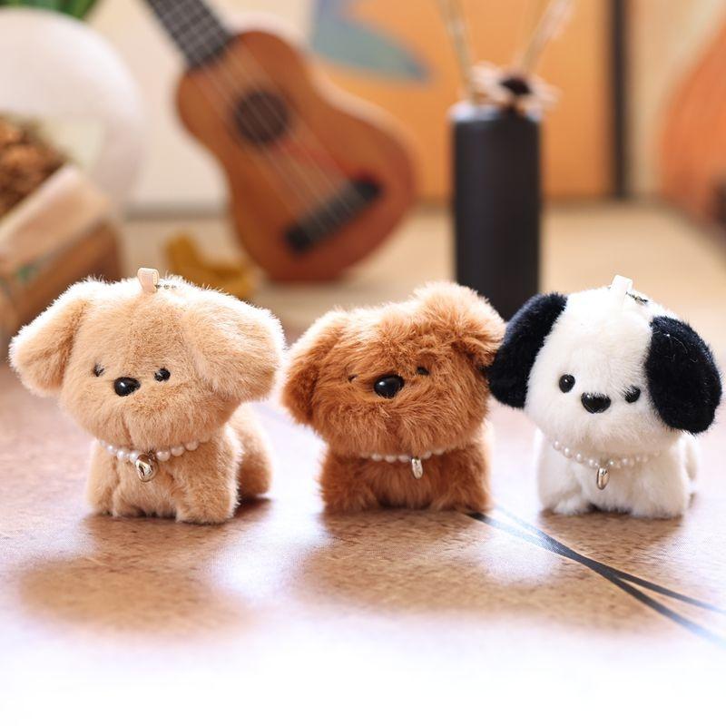 Breloc cu Păpușă de Pluș Cățeluș Drăguț, Desene Animate, Cățeluș Mic, Păpuși de Pluș, Breloc, Pandantiv pentru Geantă, Decorare, Suport de Chei, Cadouri