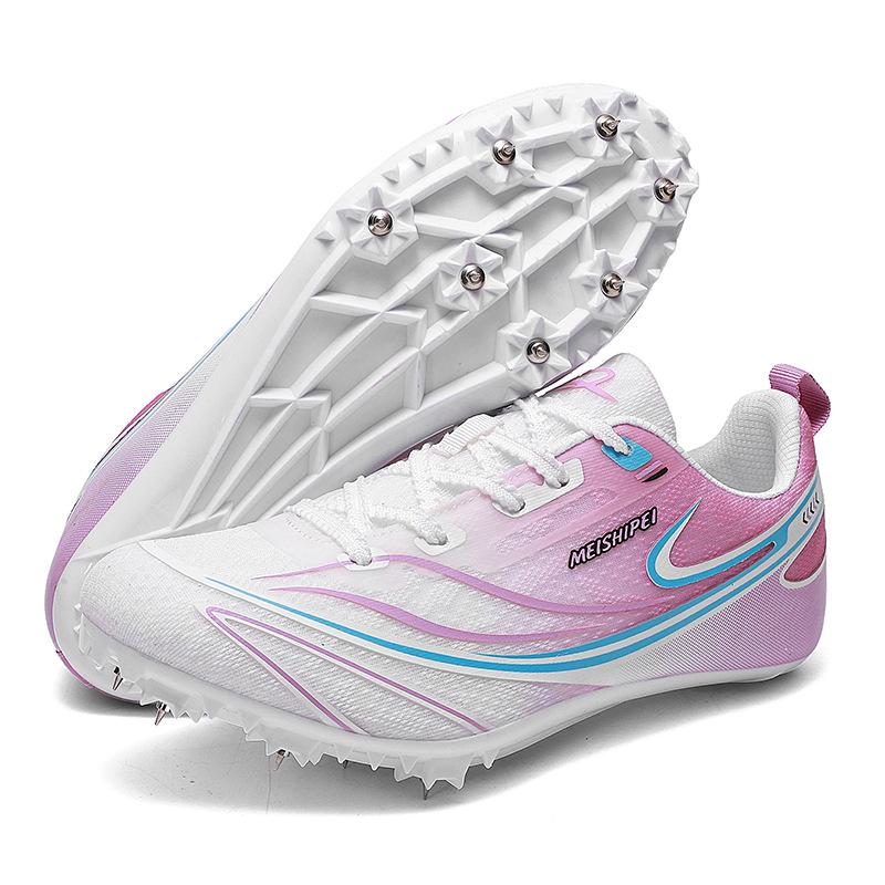 New professional track and field shoes nail football shoes running shoes sprinting medium and long distance running sports shoes female long jump stud