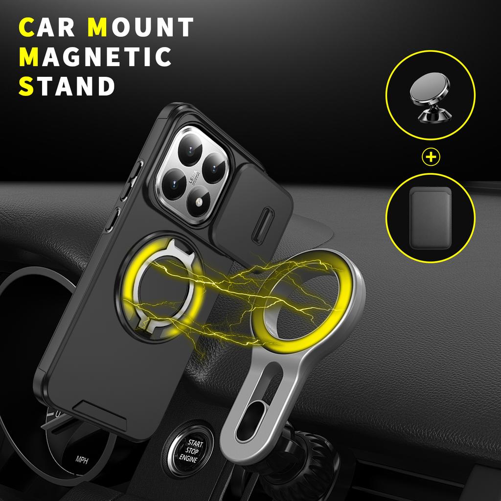 Invisible Ring Stand Cover Case for Xiaomi 15T Pro 5G 14T Poco X7 Pro F7 Ultra Xiao Mi 15t Xiaomi15t