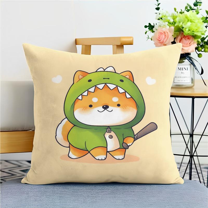 Cartoon Animal Pillowcase Dormitory Decoration Office Living Room Home Pillowcase