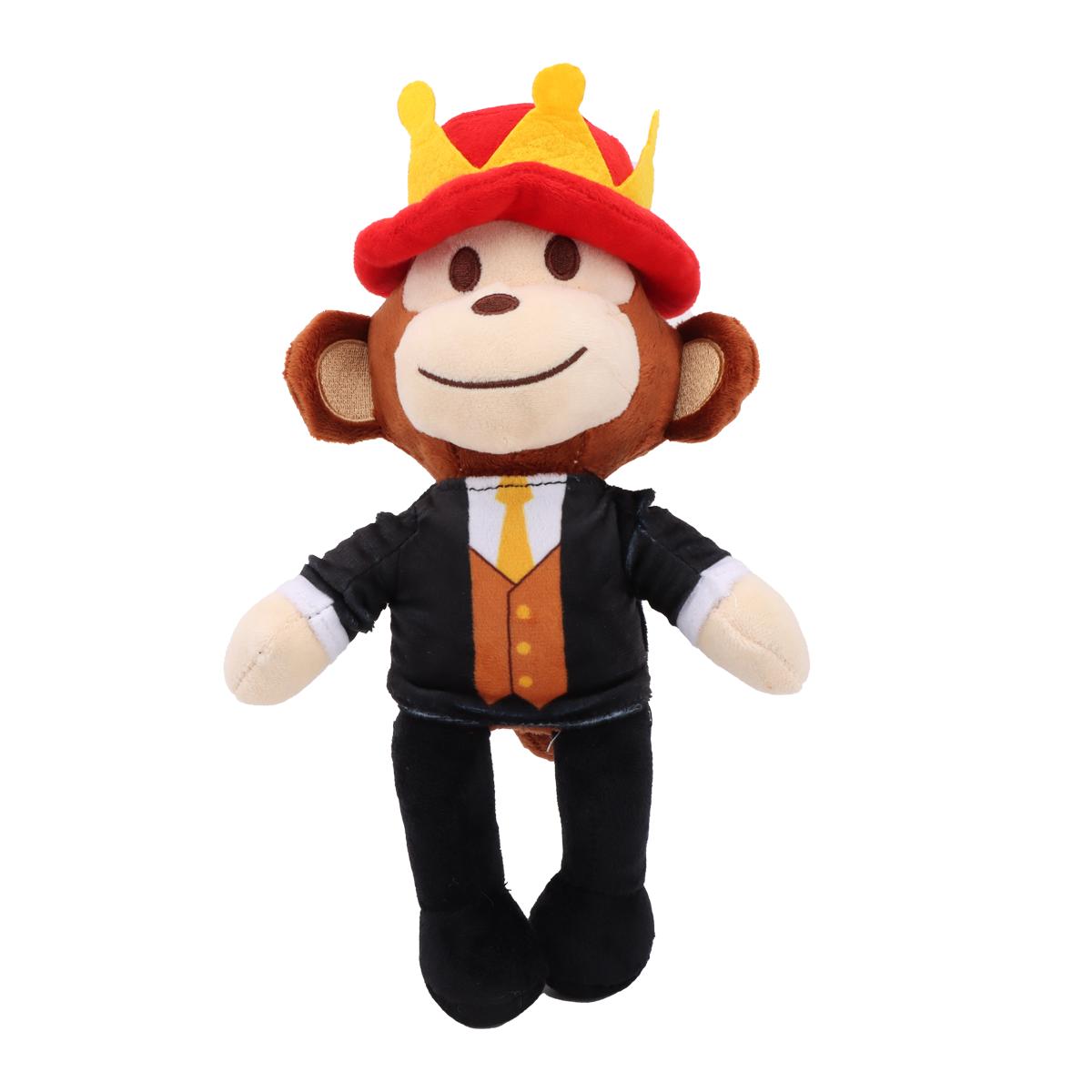 

Kawai Steal a Brainrot Jandel Cartoon Character Stuffed Toy Black Monkey Wear the Crown Jandel Birthday Christmas Gift for Kids 28cm