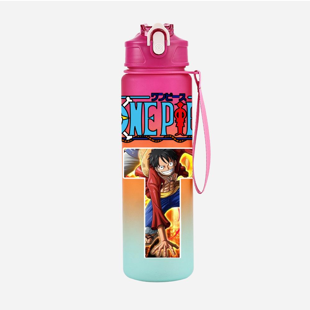 Anime A-Z 26 English Letters Printed Character Large Capacity Water Cup Demon Hunters Outdoor Portable Drinking Bottle for Boy Girl