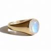 Rainbow Moonstone Signet Ring, 925 Solid Sterling Silver, Oval Moonstone Ring, Men Women Promise Ring, Handmade Jewelry