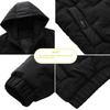 Herren-Sets Winter verdickter Herren-Baumwollmantel Trendy Baumwollgepolsterte Casual Sportliche Kapuze Warmes dreiteiliges Set Parkas