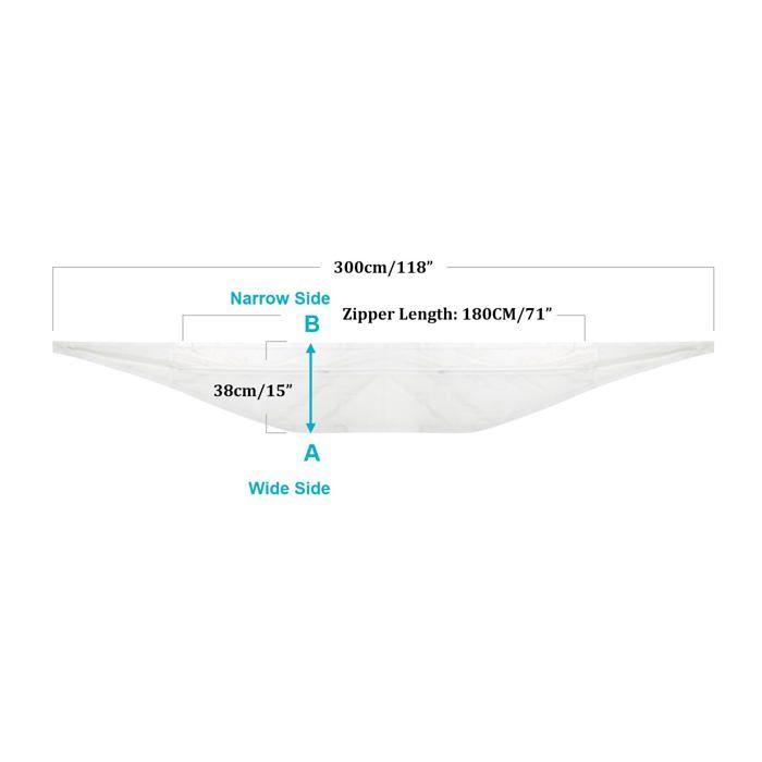 Tissu de calfeutrage pour climatiseur - AIMOONSA - 300 cm - Blanc - Universel - Installation facile