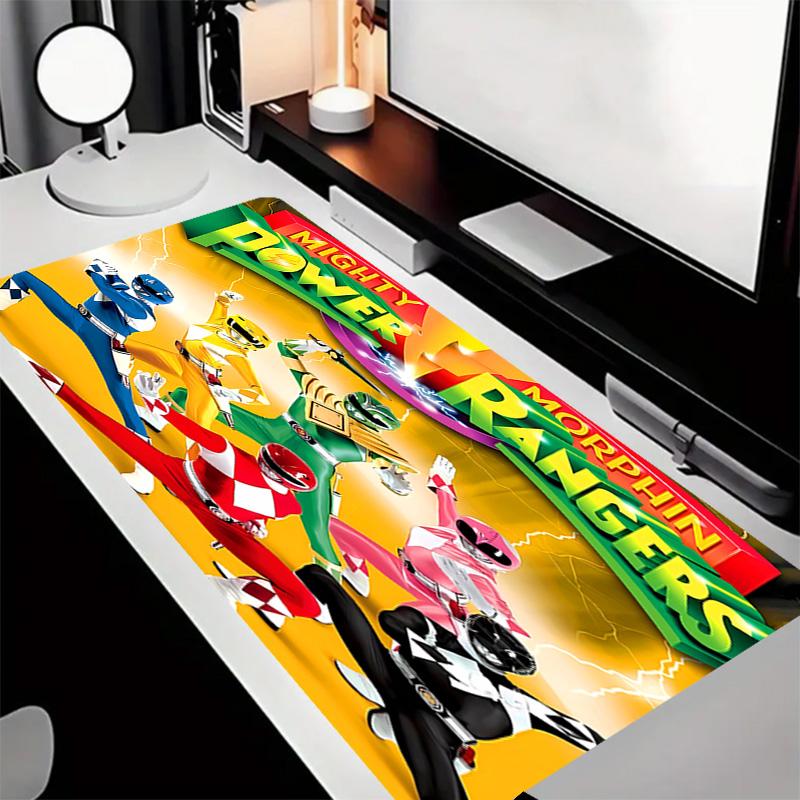 Mighty Morphin Power Rangers Theme Premium Non-slip Mouse Pad with Stitched Edges,Durable Rubber Material,for Desktop & Gaming Great Gifts