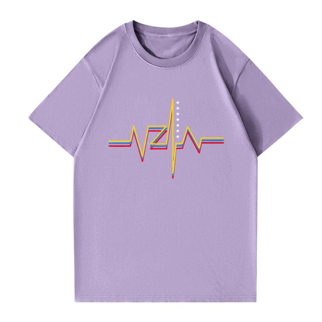 Modisches rundhalsiges lässiges bedrucktes kurzärmeliges T-Shirt Top für Damen und Herren