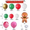 Festive Gingerbread Man & Candy Cane Balloon Arch Set