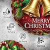 Metal Christmas Bell Round Wall Decor Sign 8 Inch Iron Art For Home Bar Cafe