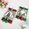 Set of 2 Festive Santa Claus Refrigerator Door Handle Covers - Cute Christmas Decorations for Kitchen Appliance