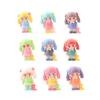 9pcsSet Baby Girls Figure Toy Double Horse Tail Girls Figurine Desktop Decoration Model Ornaments Toys