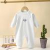 Pure Cotton Baby Romper: Spring & Autumn Long Sleeve Pajamas for Boys & Girls