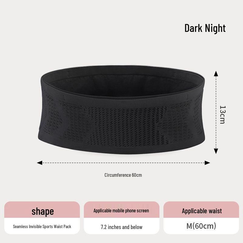 

Мужская дышащая противокражная поясная сумка для бега, карман для телефона, высокоэластичный фитнес-ремень для утренних пробежек на открытом воздухе L (130-160 lbs)