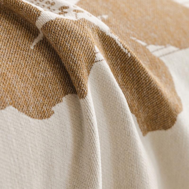 Retro Französischer Sofabezug Stoff Vollbezug Chenille Universal Leichter Luxus High-End Sofakissenbezug für Alle Jahreszeiten