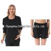 Maternity Fashion Spring/Autumn Two-Piece: Breastfeeding-Friendly Sweatshirt & Wide-Leg Pants Set for 2025