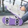 Kids Runaway Shoes Girls Boys Roller Skates Invisible Four Wheel Flight Removable Wheel Skates