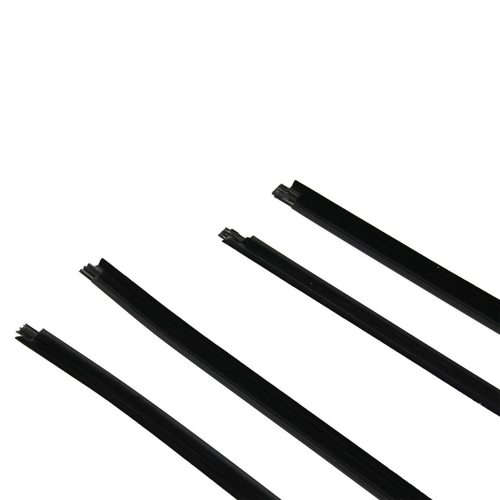 Kompatibilní s čtyřdveřovými modely Toyota Hilux 2016-2020: Vnější vodotěsná těsnicí lišta pro sklo dveří a oken