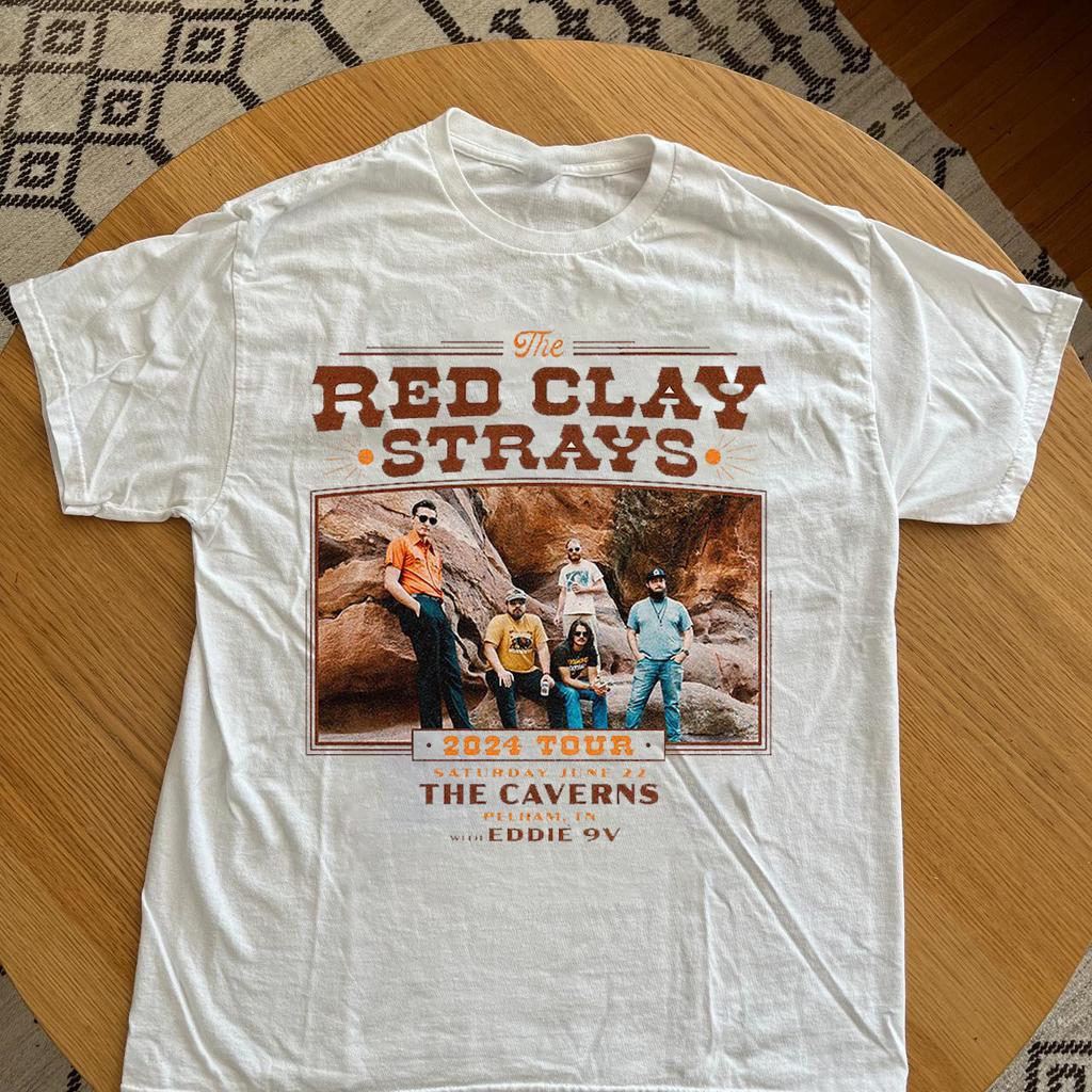 The Red Clay Strays Tour 2024 Short Tee Men Women Cotton Shirts All Sizes