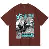 230 g/m² 100 % Baumwolle Jujutsu Kaisen V63 Mahito Print Unisex Schweres Baumwoll-T-Shirt