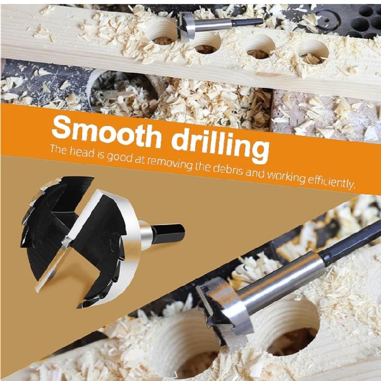 Multi Tooth Flat Wood Hole Sawing 68mm Diameter Woodworking Drill Bit With Hex Shank For Stable And Efficient Drilling