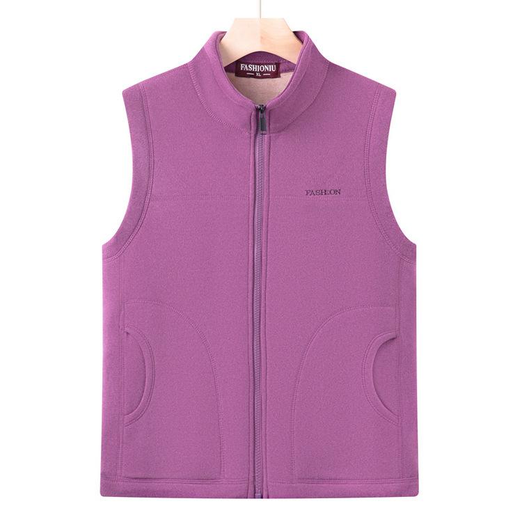Middle-aged and Elderly Mothers Wear Vests In Winter Warm Vests and Fashionable Mothers Wear Half Turtleneck Tops for Elderly People In Winter