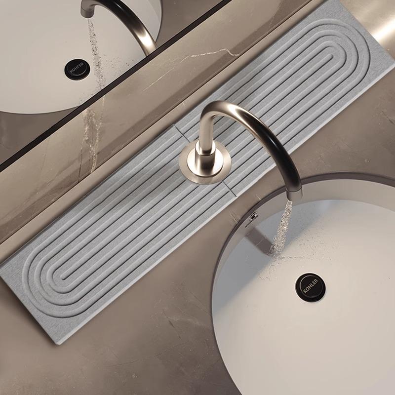 Diatomeeën Modder Absorberend Matje - Sneldrogende Kraan & Spoelbak Mat voor Keuken/Badkamer
