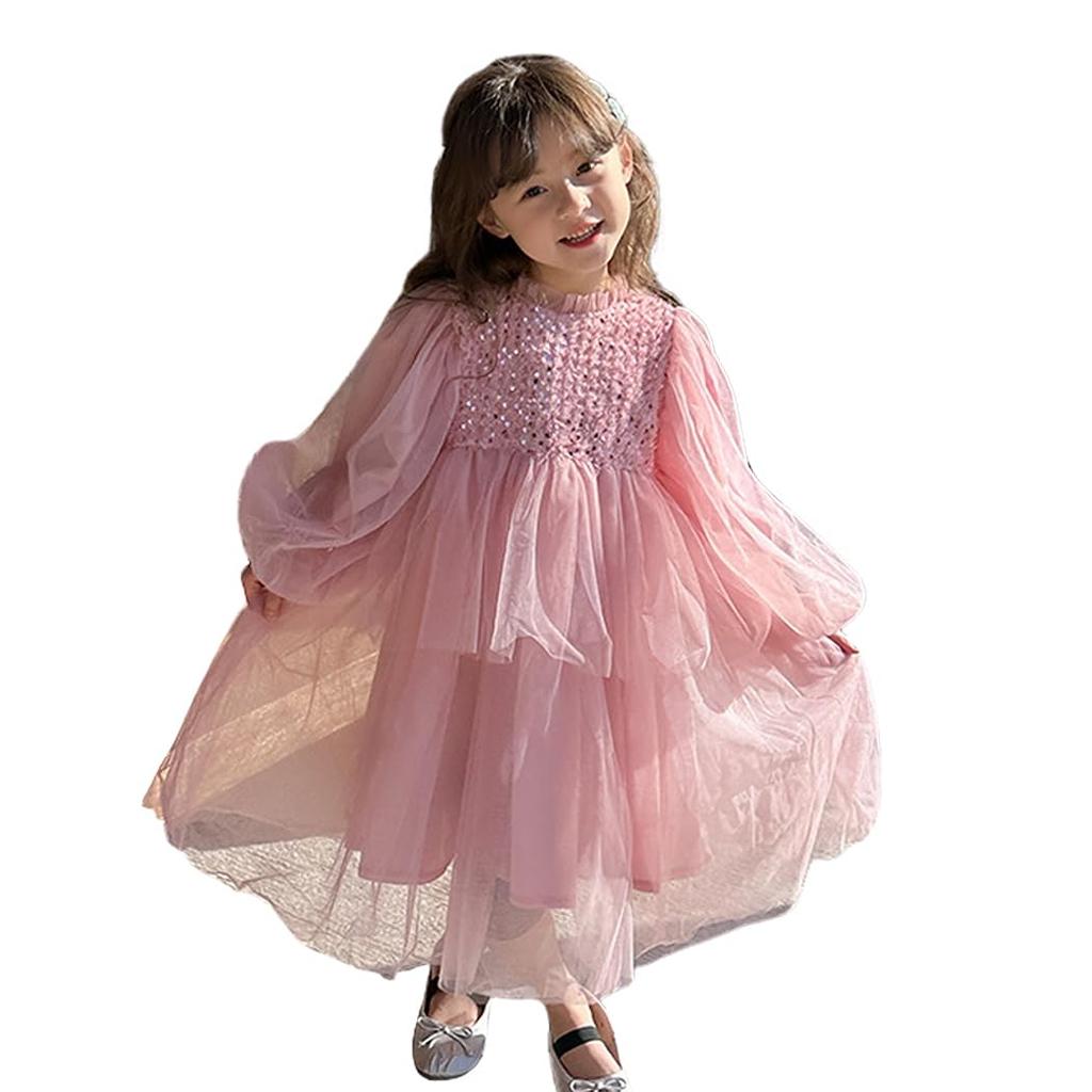 SLINX Formal Tulle Skirt with Perfect for Spring and Long Cute and Perfect for Princess QZ02 Girls' Dress, Kids' Dress, Sequins, Fluffy, Ceremonies,