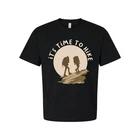

Unisex Outdoor Hiking Graphic T Shirt With Sunset Backdrop And Two Hikers Silhou 2XL