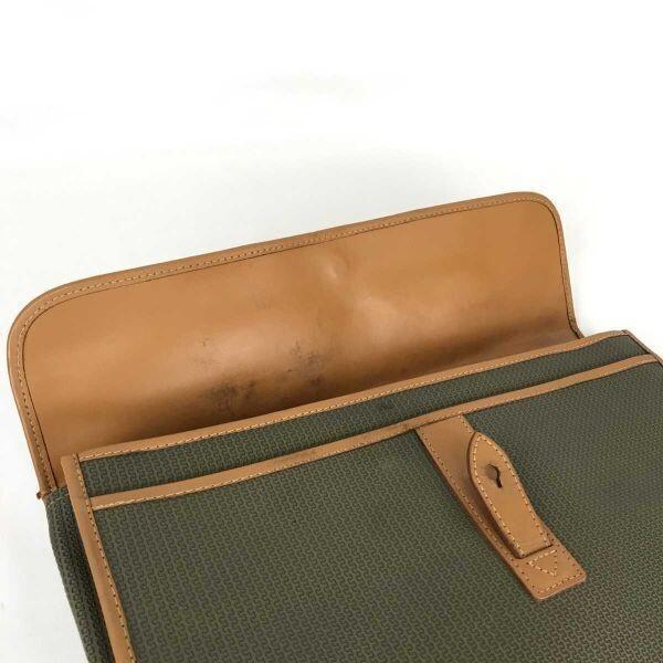 CHARLES JOURDAN Briefcase Brown Leather Business Bag(USED)