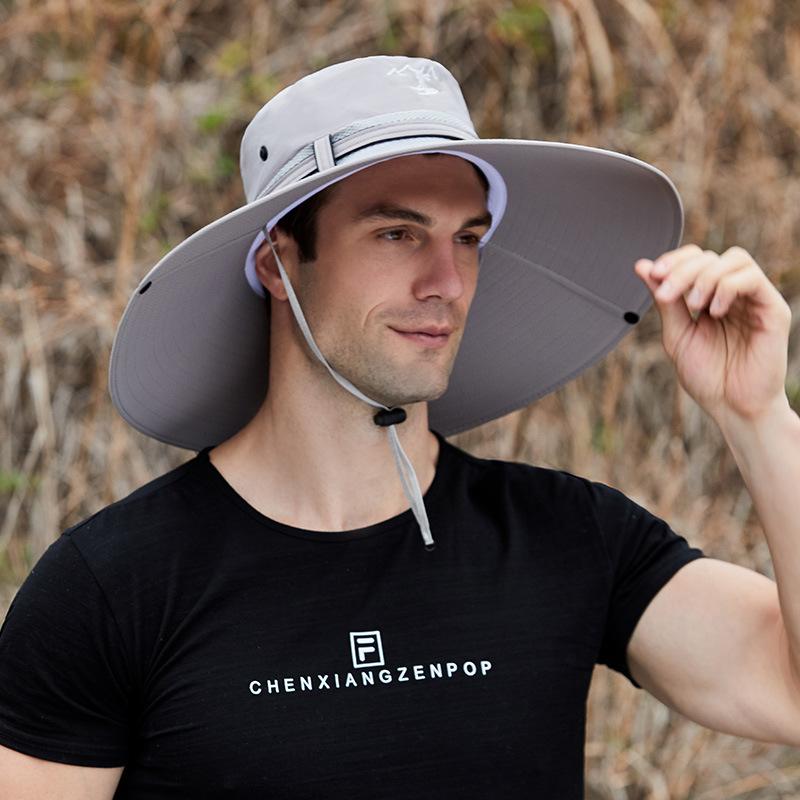 Fashion Men's Mesh Fisherman Cap with Face Mask Casual Bucket Hat Panama Caps Summer UV Protection Sun Hat Outdoor Fishing Hat