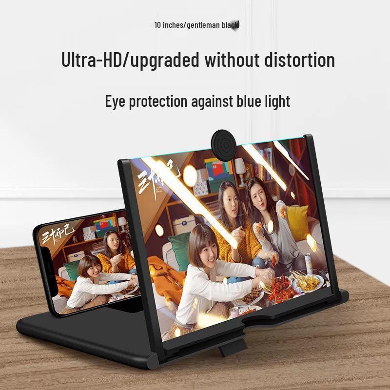 F3 Mobile 3D HD Screen Magnifier & Stretchable Phone Holder (10-12 Inch)