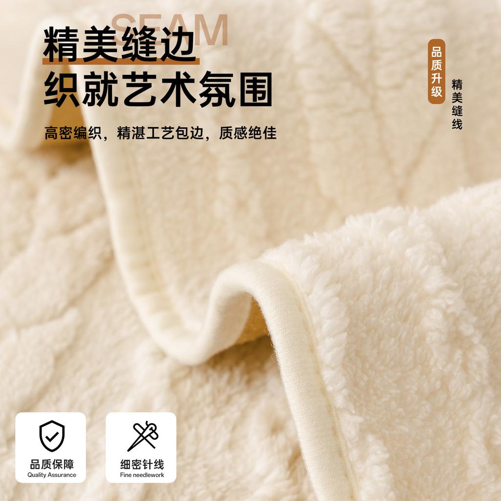 Cream-Style Thickened Soft Fleece Sofa Cushion One-Piece Non-Slip Seat Cover For Fall Winter Cozy Warm Sofa Pad