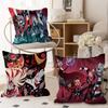 H-Helluva Boss Blitzo Cartoon Office Cushion Pillowcase Car Cushion Cover45X45Cm Lumbar Pillowcase Sofa Pillowcover