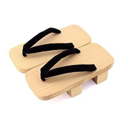 Takeharu Ξύλο Παυλώνιας Κατασκευασμένο σε Λευκό Mikamo Μέγεθος Μαύρα Λουριά Ανδρικά Geta με Διπλό Δόντι, Ιαπωνία, Ξύλο, Geta, Komageta, 3L,