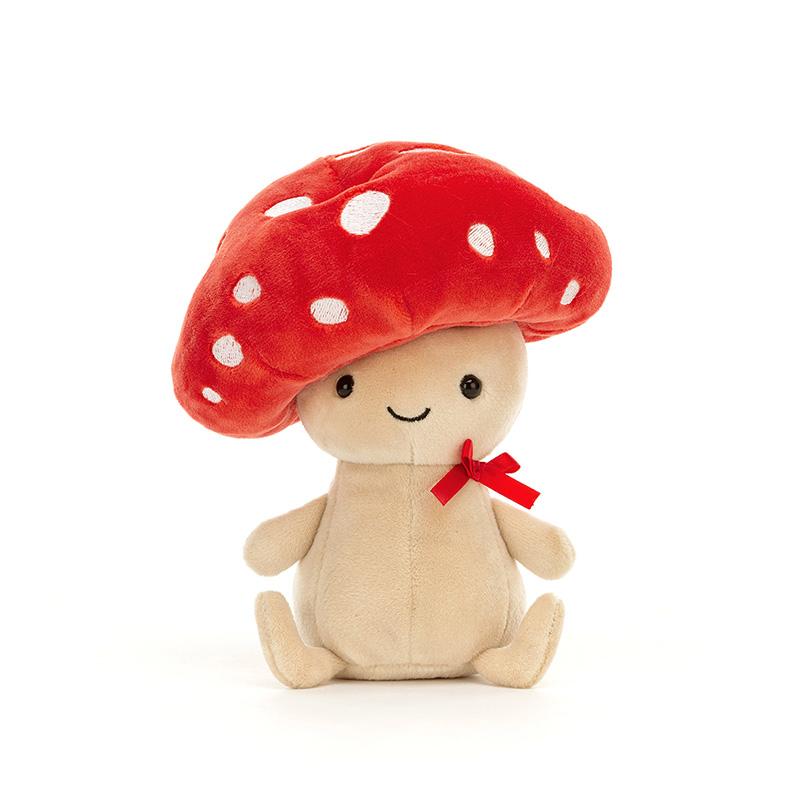 JELLYCAT Plant Series Mushroom Boy Robbie Cute Doll Plush Doll 16cm Tall
