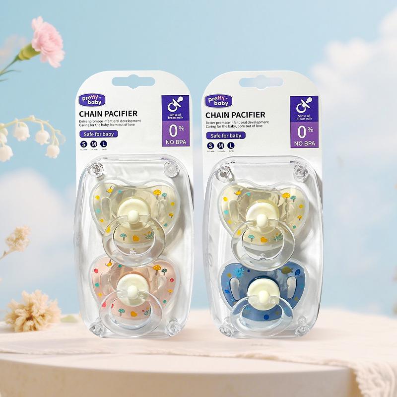 Baby Silikon Beruhigungssauger: Imitation Muttermilch Beißring (Lochfrei)