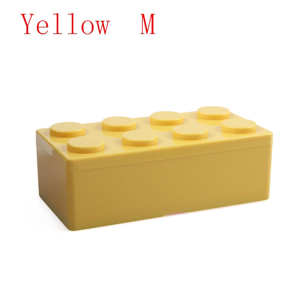 New Creative Storage Box Building Block Shapes Plastic Storage Case Saving Space Superimposed Desktop Handy Office House Keeping
