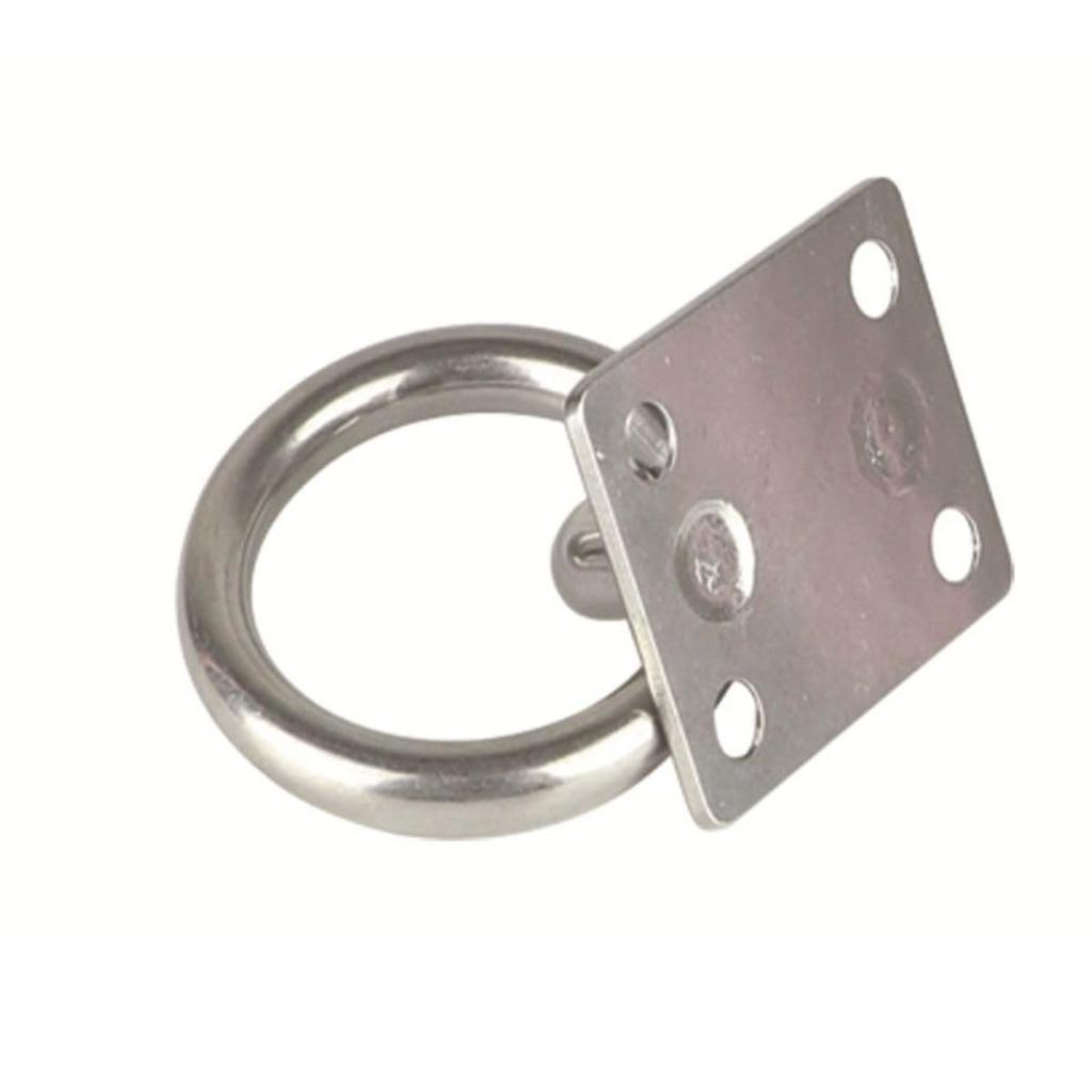 Stainless steel mounting hardware set for hammock (fittings, screws, anchors,
