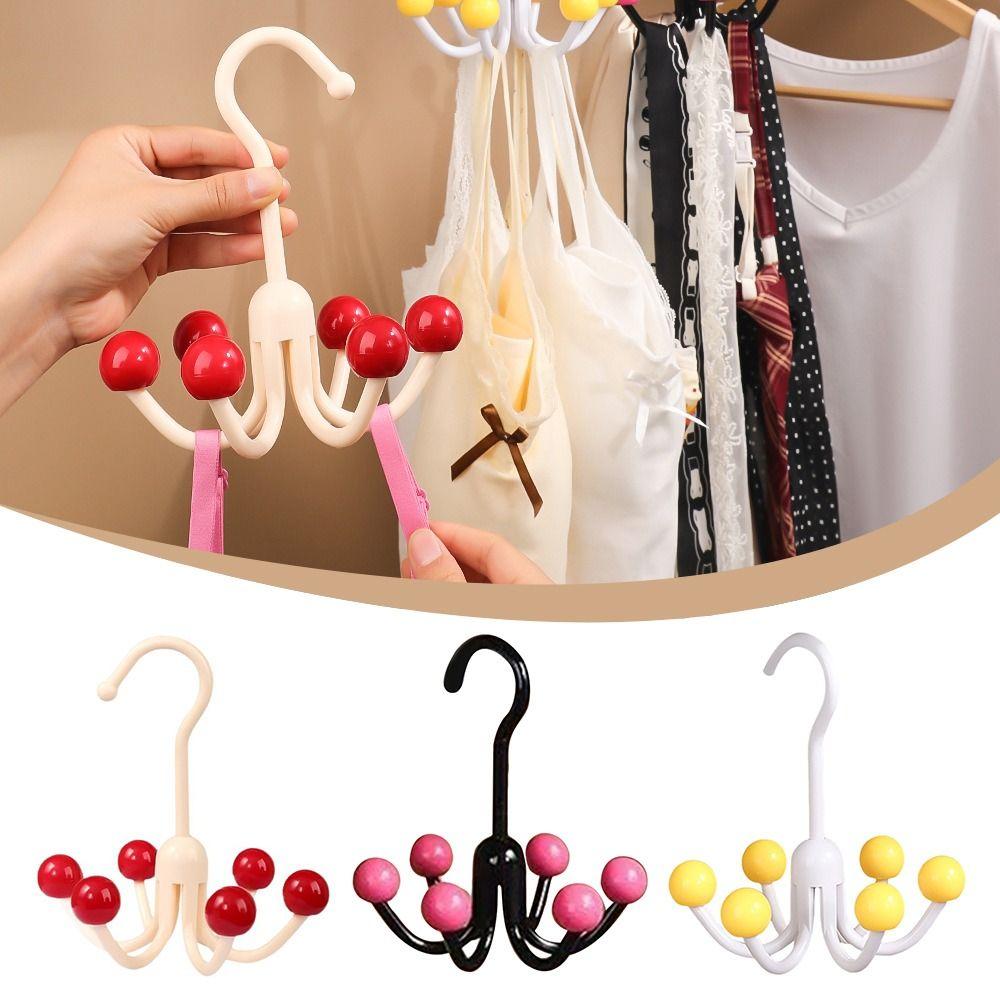 Multifunctional 360°Rotating Hook Rotatable Bedroom Scarf Racks  Bra Scarf Hats Bags