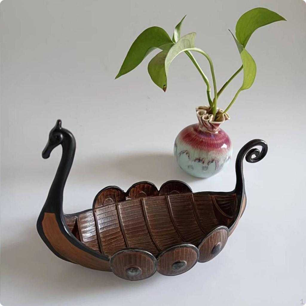 Explorer Ship Tray Decorative Storage Nordic Ornament Key Organizer for Entryway, Hallway,