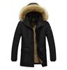 Men's European & American Mid-Length Winter Cotton Jacket - Loose Fit, Cold Protection, Plus Size.