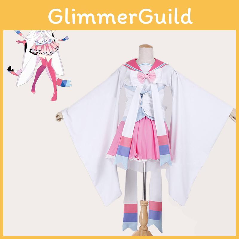 Elegant Sylveon Dress Uniform Cosplay Costume For Women With Exquisite Workmanship
