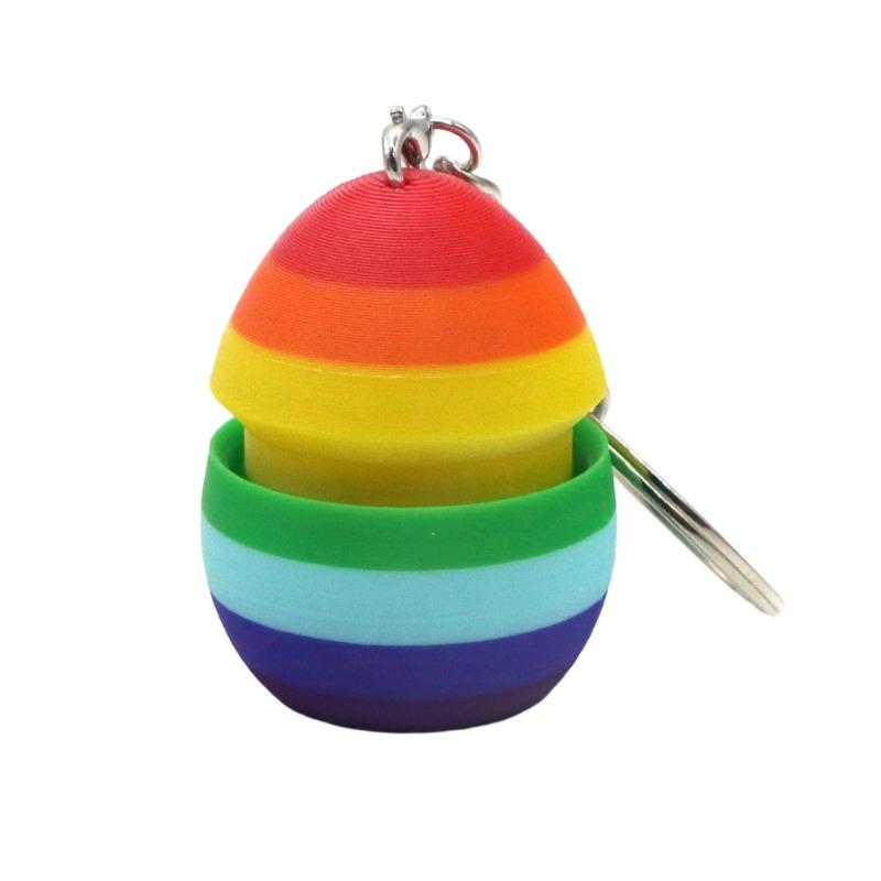 

Portable Stress Relief Keychain Pendant Easter Holiday Theme for Key Travel Desk Decoration Plastic