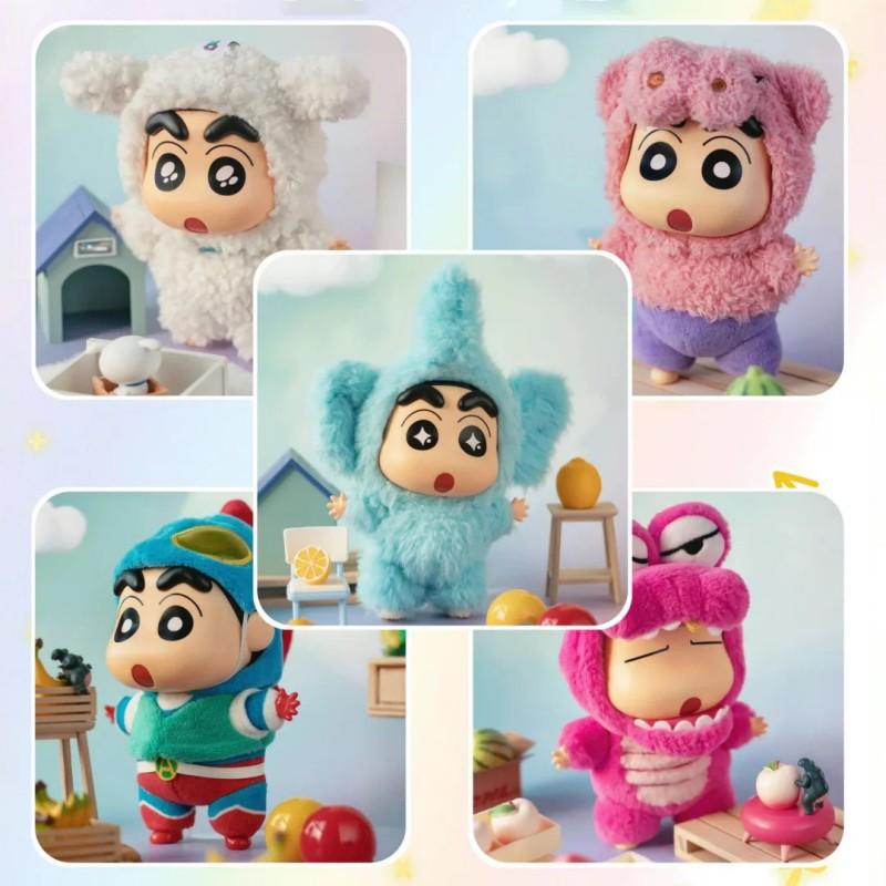 In Stock !!TOPTOY CrayonShin-Chan Blind Box Costume Party Series Vinyl Doll Figure Mystery Box Kawaii Collection Model ToyGift